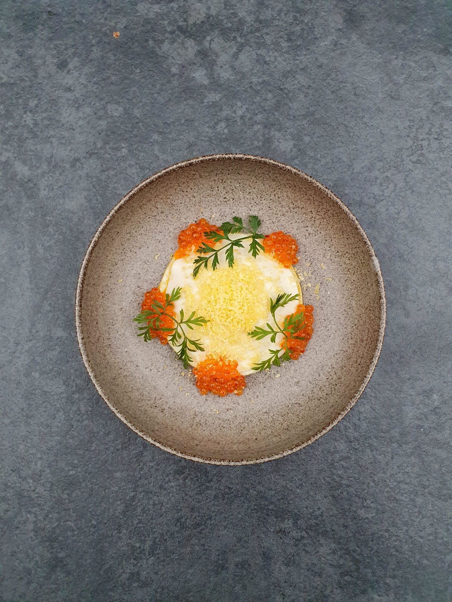 Plat du Menu de la Prairie, proposé au sein du restaurant étoilé Thierry Schwartz, cuisine nature à Obernai